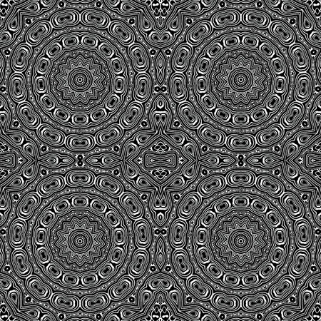 Abstract black and white seamless backgroundのイラスト素材