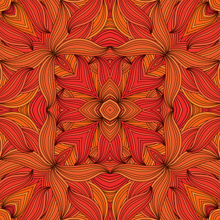 Elegant seamless ornament red colorsのイラスト素材