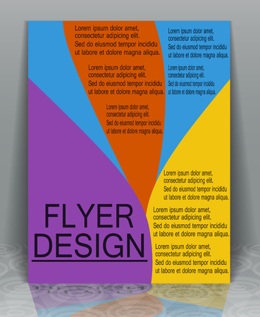Design flyer publishing print, EPS10 - vector graphics.のイラスト素材