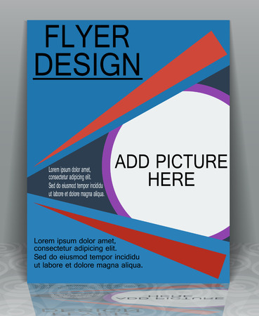 Flyer banner design publishing print presentation, EPS10 - vector graphics.のイラスト素材