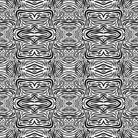 Elegant black and white seamless pattern Arabic style, EPS8 - vector graphics.のイラスト素材