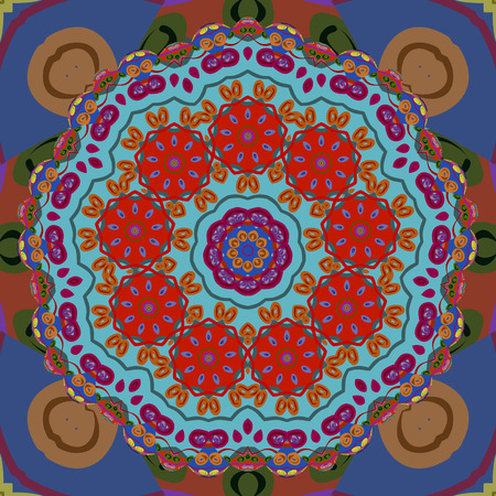 Color flower seamless background , EPS8 - vector graphics.のイラスト素材