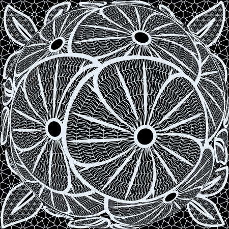 Abstract extravagant openwork seamless pattern, EPS8 - vector graphics.のイラスト素材