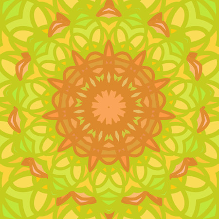 Abstract flower elegant seamless ornament, EPS8 - vector graphics.のイラスト素材
