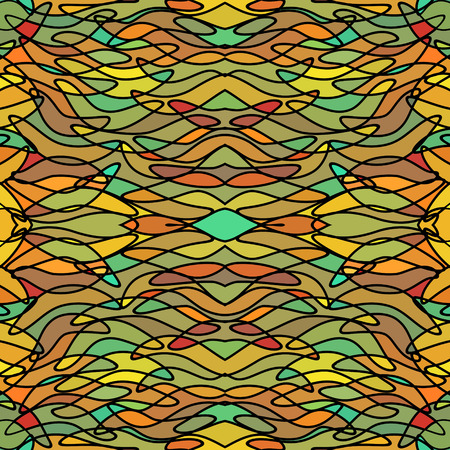 Abstract stained-glass style imitation seamless background, EPS8 - vector graphics.のイラスト素材
