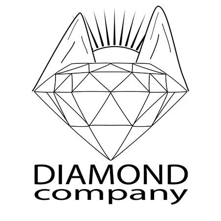 Creative abstract dynamic logo. Brand sign, EPS8 - vector graphics.のイラスト素材