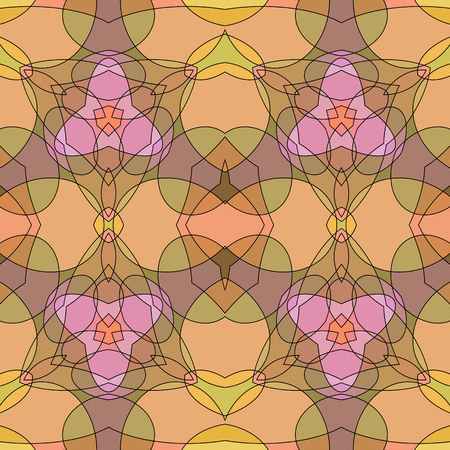Imitation stained-glass style abstract elegant seamless background, EPS8 - vector graphics.のイラスト素材