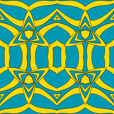 Geometric seamless background stained-glass style abstract imitationのイラスト素材