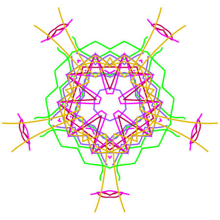 Circle ornament, vector graphics.のイラスト素材
