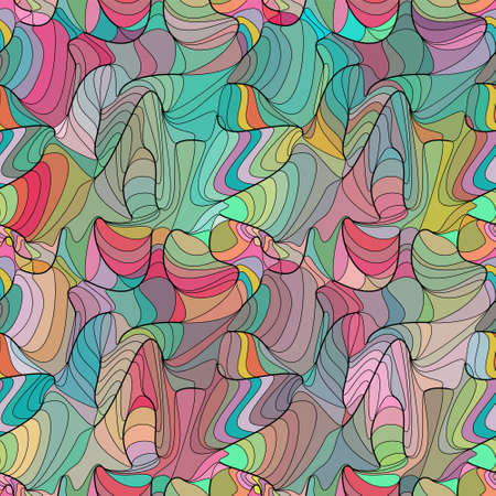 Abstract imitation stained-glass style