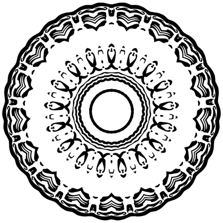 Circular pattern in the form of a mandalaのイラスト素材