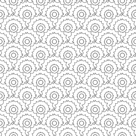 Pattern seamless circle abstract wave background. Japanese circle pattern vectorのイラスト素材