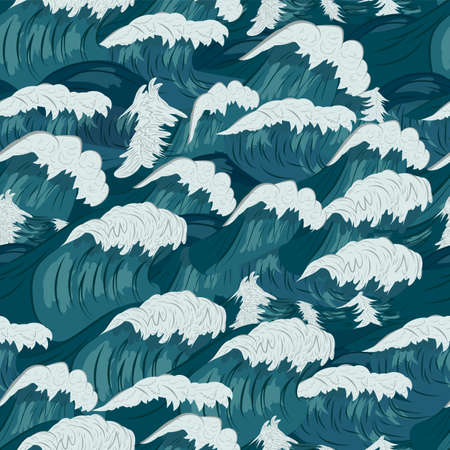 Wave Japanese Styleのイラスト素材