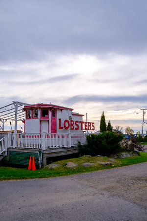 10 02 2022: A new england lobster shack on the east coastのeditorial素材