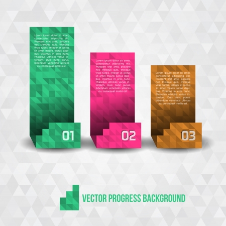 Paper Progress Background - For Product Choice or Versionsのイラスト素材