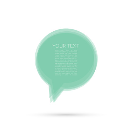 Modern Abstract Speech Bubble with Place for Your Text - Vector Illustrationのイラスト素材