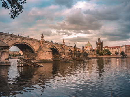 Charles Bridge in Pragueの写真素材
