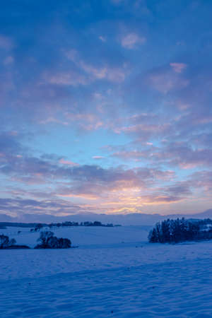 Beautiful winter nature in Bohemia region. Frozen nature.の写真素材