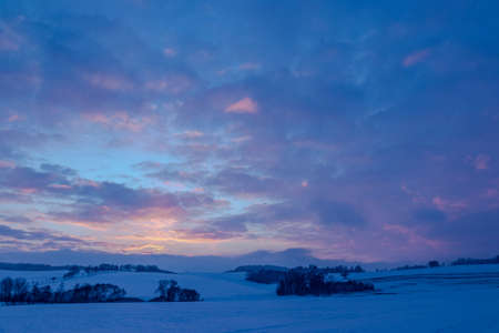 Beautiful winter nature in Bohemia region. Frozen nature.の写真素材