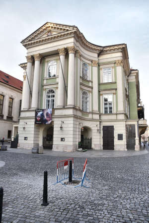 Prague, Czech Republic-17 of March 2020: Estates theatre in the historical centerのeditorial素材