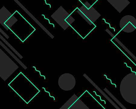 Vector color background with geometric shapes and linesのイラスト素材