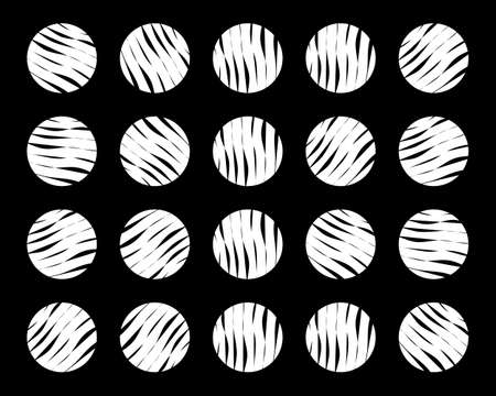 Abstract vector background with circle and wave lines effectのイラスト素材