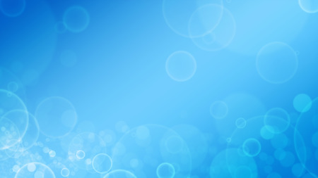Abstract blue background with blured circle pattern.の写真素材