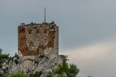 Mikulov hills with nice chapel on topのeditorial素材