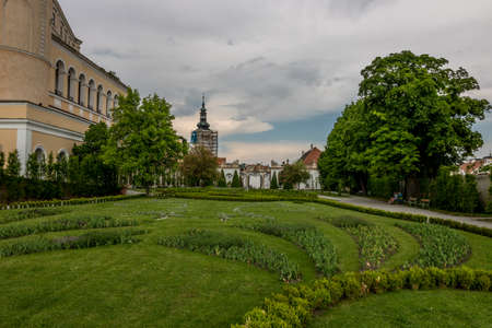 Castle and garden Mikulov chateauのeditorial素材