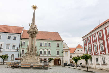 Castle and garden Mikulov chateauのeditorial素材
