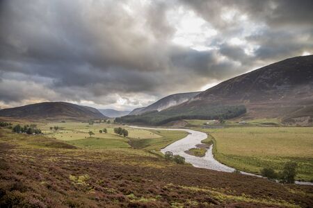 Beautiful landscape of Cairngorms National Park in Scotland