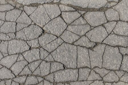 Cracks in the pavamentの写真素材