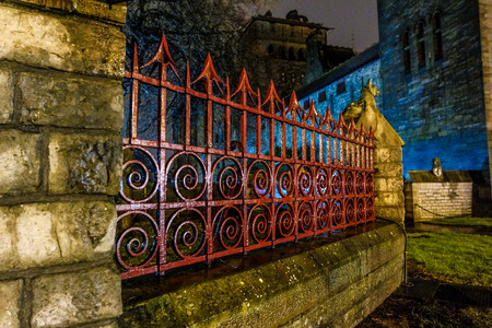 red barn in Cardiff - Walesの写真素材