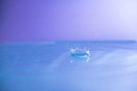 Water drops fallingの写真素材