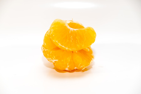 Mandarin isolated on white backgroundの写真素材
