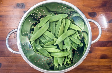 Top view of fresh beansの写真素材