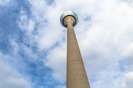 The Rhinetower in Duesseldorfの写真素材