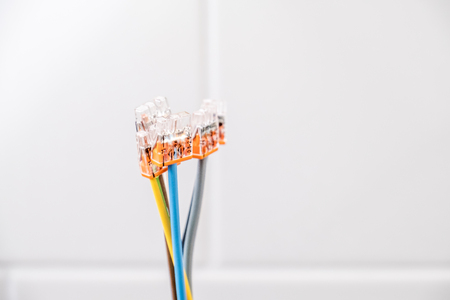 Electrical cable with plugsの写真素材