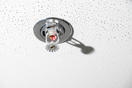 Water outlet of a sprinkler systemの写真素材