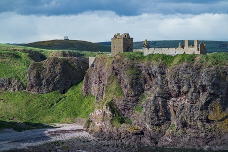 Dunnottar Castle Stonehaven, Aberdeen,の写真素材