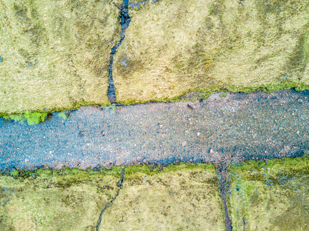 Aerial view of Glen Etiveの写真素材