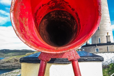 Foghorn of Ardnamurchan Lighthouseの写真素材