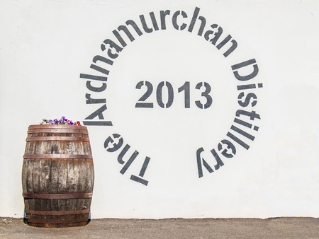 Glenbeg, Ardnamurchan / Scotland - May 26 2017 : Ardnamurchan distillery is producing whisky since 2014 and actually expanding their warehousesのeditorial素材