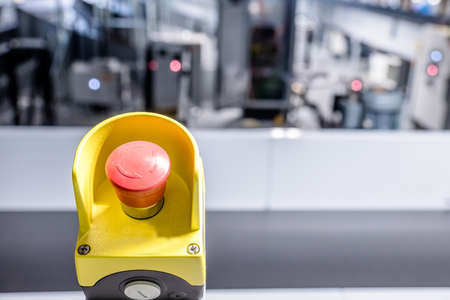 Close up of emergency buttonの写真素材