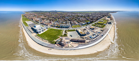 Aerial view of Rhyl in Wales - United Kingdomの写真素材
