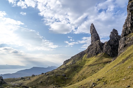The Old Man Of Storr on the Isle of Skye during sunriseの写真素材