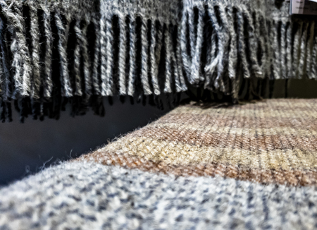 Concept of weaving traditional tweed products in Scotlandの写真素材