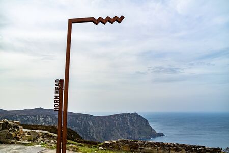 Donegal / Ireland - February 27 2019 : Horn Head is one of Signature Points on the Wild Atlantic Wayのeditorial素材