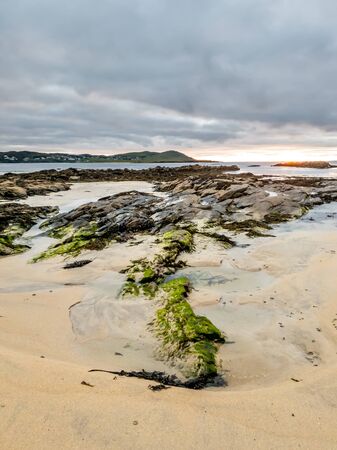 Narin Strand is a beautiful large blue flag beach in Portnoo, County Donegal - Irelandの写真素材