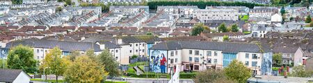 Derry / Northern Ireland - October 12 2019 : The bogside is a neighbourhood outside the citywalls